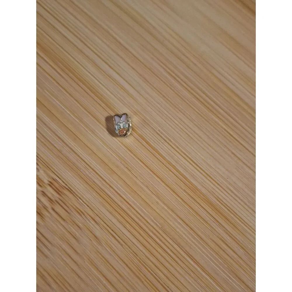 Daisy Duck-style Enamel Charm For Floating Lockets